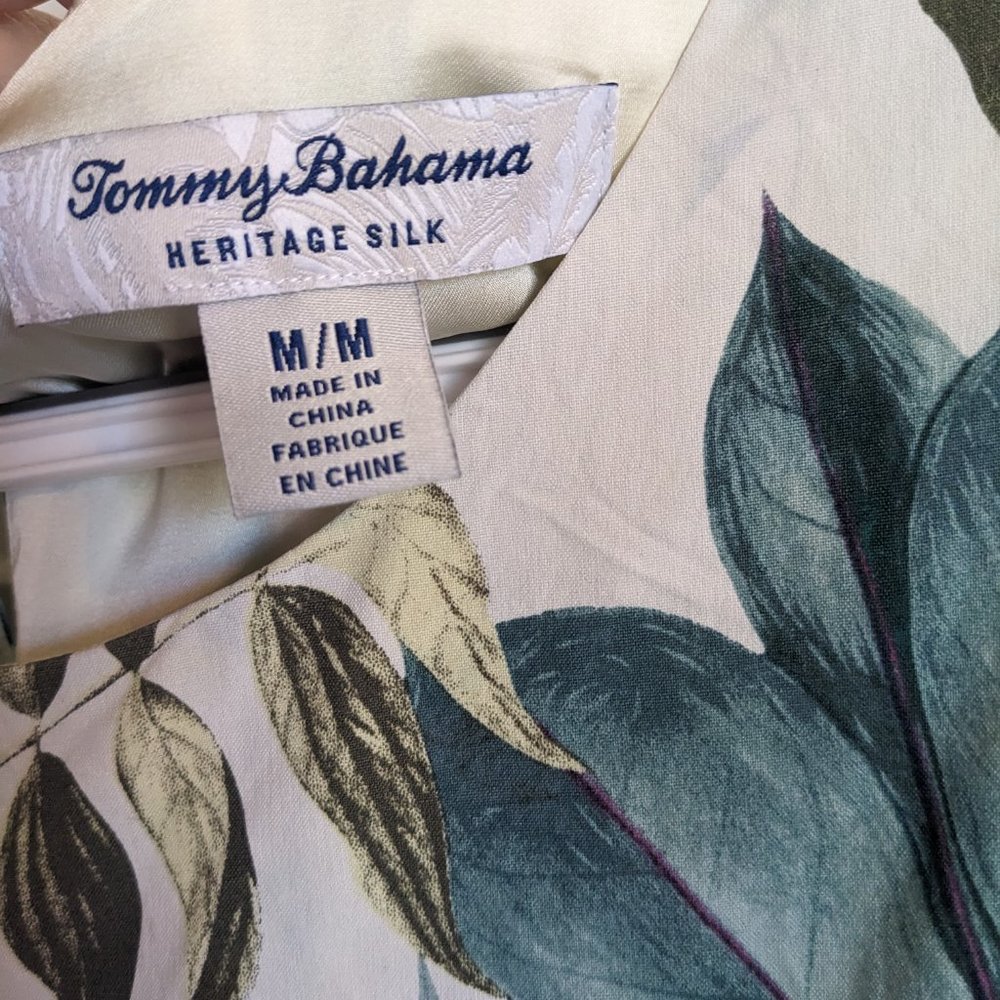 Tommy Bahama HERITAGE SILK Floral A-Line SUNdress | M | EUC | Sundrenched Ivory - Picture 7 of 7